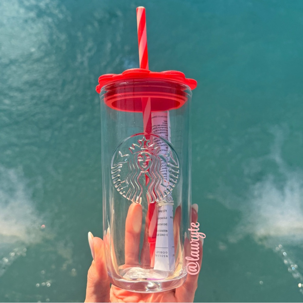 Starbucks 2026 Valentines Day Heart Glass Tumbler